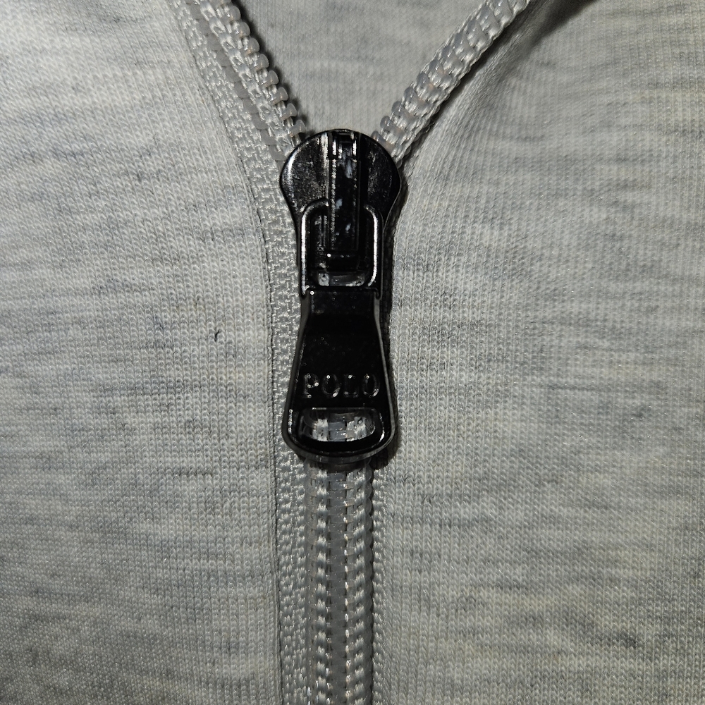 Polo Ralph Lauren Double Knit Full Zip Hoodie Gray Zip-Up Jacket Sweatshirt NWOT - Picture 5 of 16